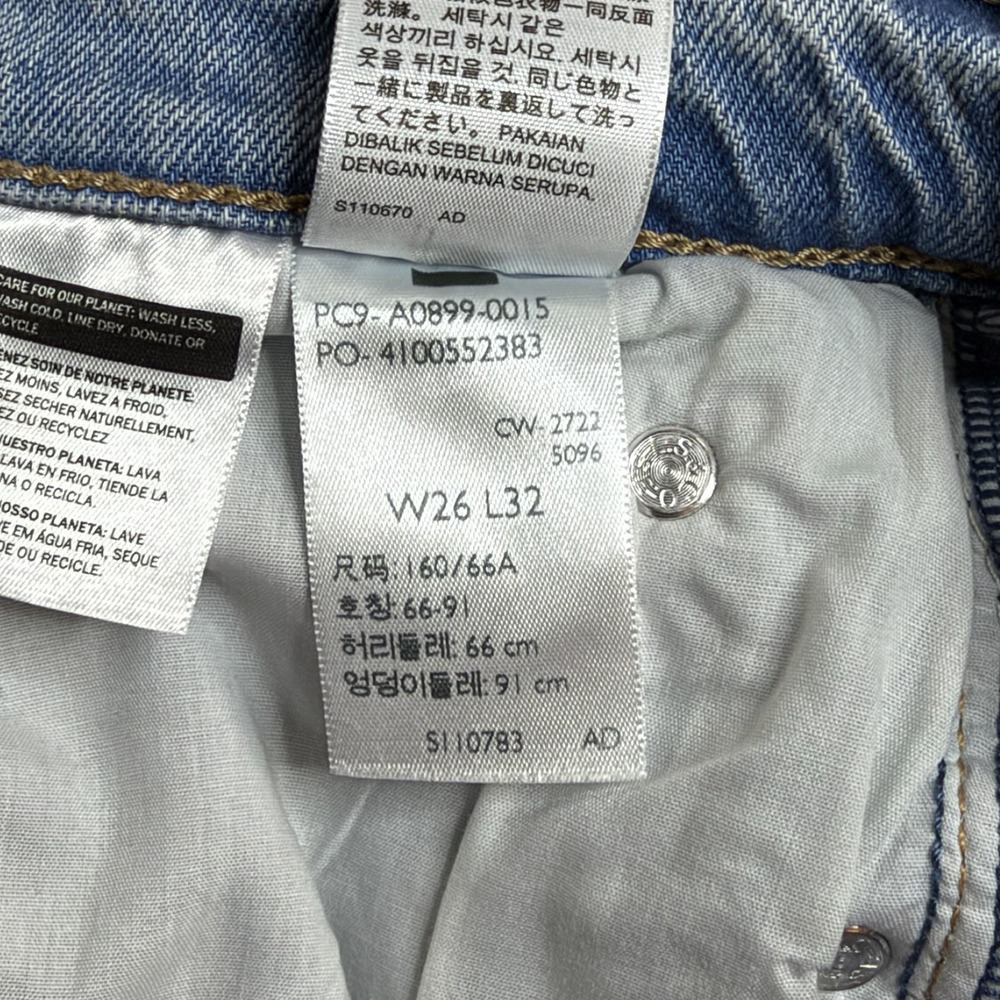 Levi's Premium 70s High Flare Jeans Women's 26x32 Light Wash A0899-0015 Western - Picture 6 of 15